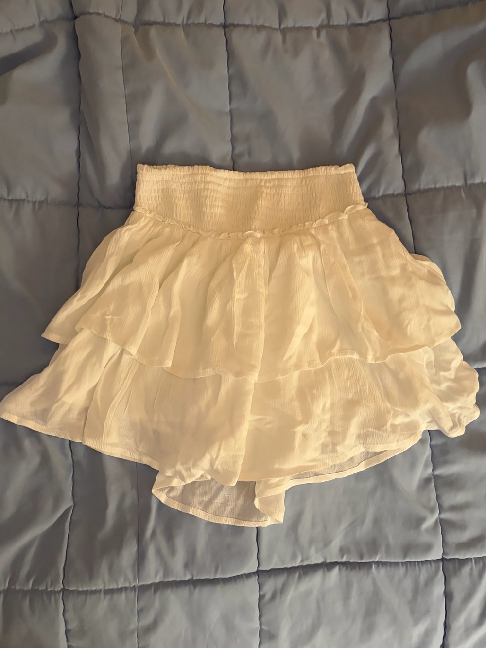 Cute tiered mini skirt with built in shorts